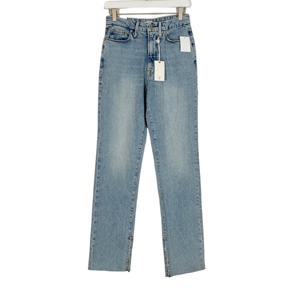 Good American Good Boy High Waist Straight Leg Jeans NEW - Picture 1 of 8